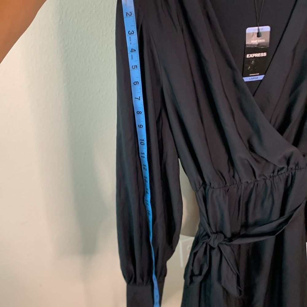 Express NWT BlackWrap Dress - Picture 12 of 16